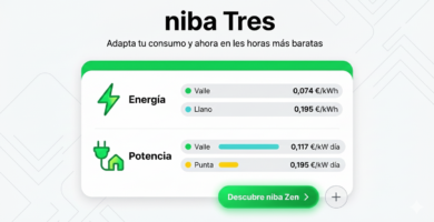 Tarifa solar de Niba con batería virtual 5 Tarifa niba Tres 2.0TD