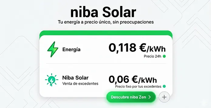 Tarifa solar de Niba con batería virtual 1 Tarifa solar de Niba con batería virtual