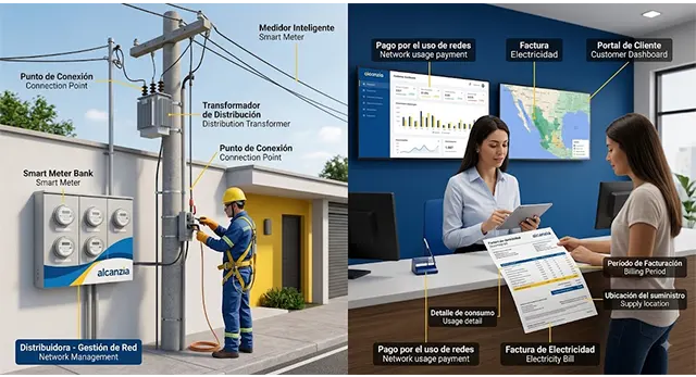 Infraestructura de la distribuidora de luz E-Redes