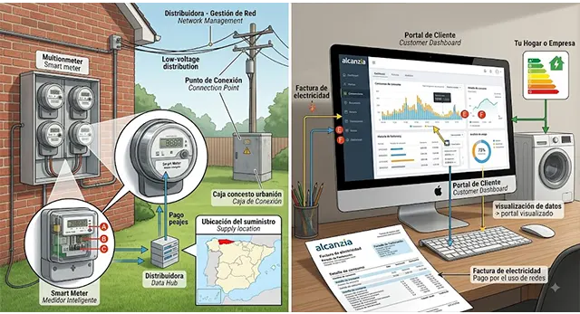 Zonas de distribuci&oacute;n el&eacute;ctrica de E-Redes
